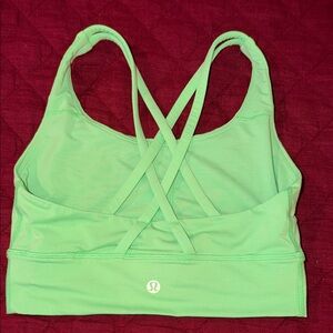 lululemon athletica green Sports Bra Sz 4